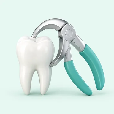 Molar and dental extraction forceps illustration